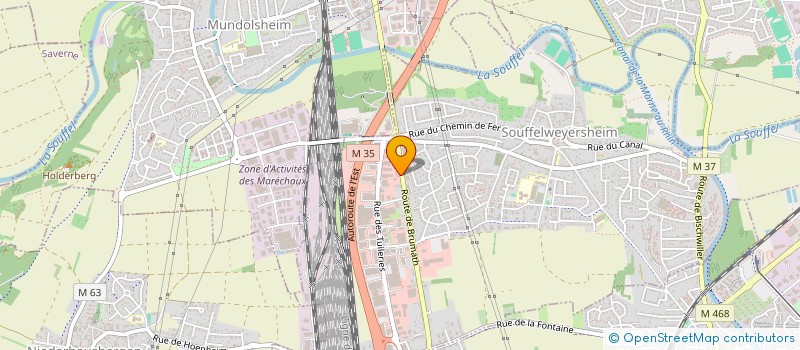 localisation de l'entreprise TAXI JLB 67  SOUFFELWEYERSHEIM