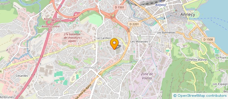 localisation de l'entreprise TAXI JOUBERT à ANNECY