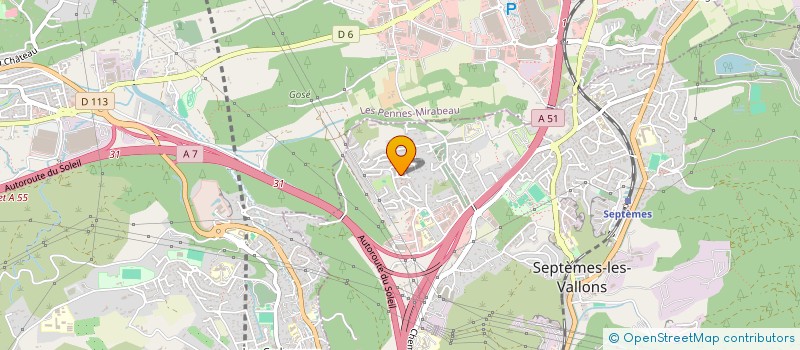 localisation de l'entreprise TAXI JPA à SEPTEMES LES VALLONS