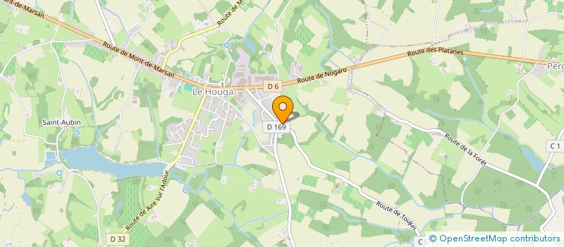 localisation de l'entreprise TAXI JULIE  LE HOUGA