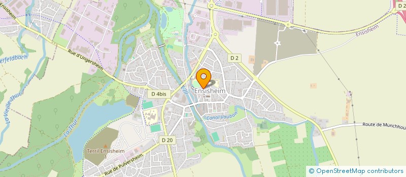 localisation de l'entreprise TAXI JULIEN  ENSISHEIM