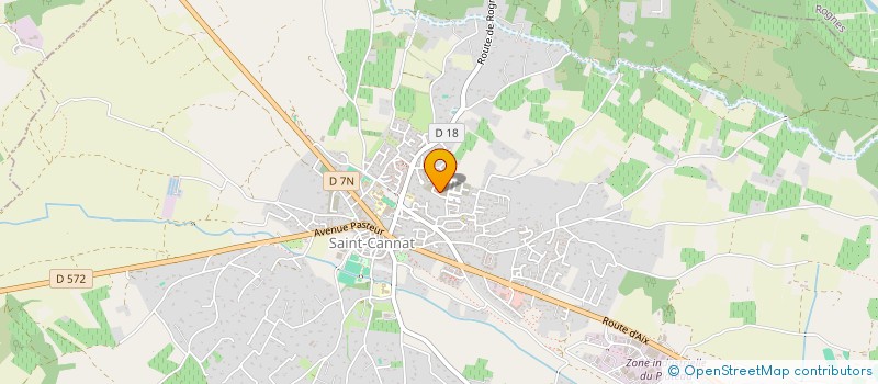 localisation de l'entreprise TAXI JULIEN CHATILLON  SAINT-CANNAT