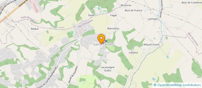 localisation de l'entreprise TAXI JULIEN CHEVALLIER  BON-ENCONTRE