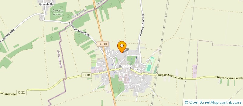 localisation de l'entreprise TAXI JV 28  PUSSAY