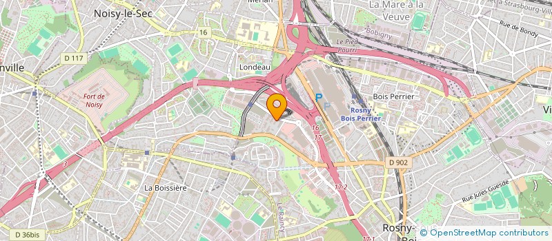 localisation de l'entreprise TAXI K à ROSNY-SOUS-BOIS