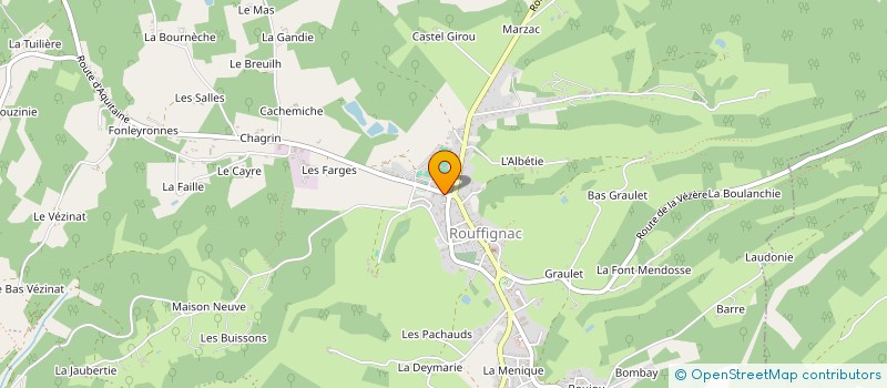 localisation de l'entreprise TAXI KARINE  ROUFFIGNAC-SAINT-CERNIN-DE-REILHAC