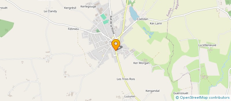 localisation de l'entreprise TAXI KARINE GUEGAN  EVELLYS