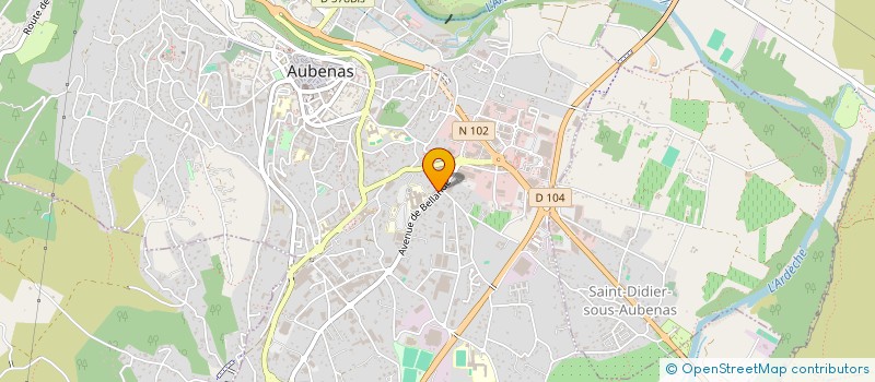 localisation de l'entreprise TAXI KPL à AUBENAS