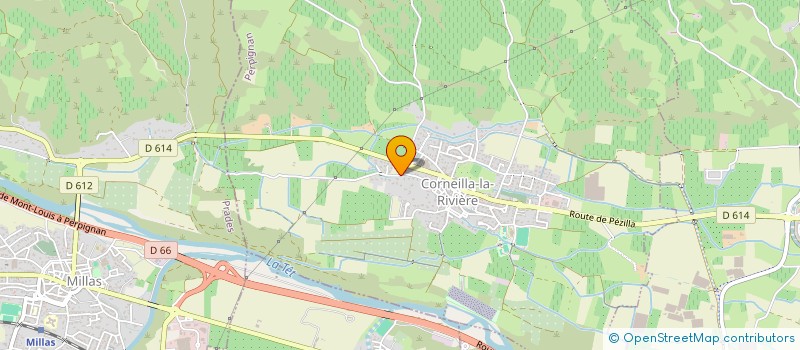 localisation de l'entreprise TAXI LA BOULZANE MOBILITE  CORNEILLA-LA-RIVIERE