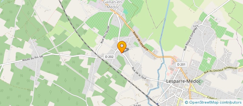 localisation de l'entreprise TAXI LA MEDOCAINE  GAILLAN-EN-MEDOC