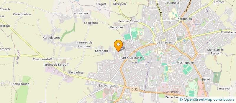 localisation de l'entreprise TAXI LA ROSE DES VENTS 29  LE FOLGOET