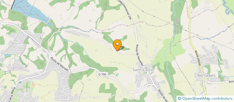 localisation de l'entreprise TAXI LAMARQUE  SAINT-CASTIN