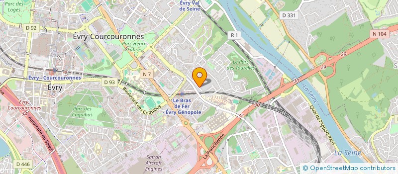 localisation de l'entreprise TAXI LARGANT  EVRY-COURCOURONNES