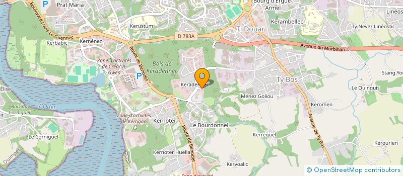 localisation de l'entreprise TAXI LE CLEACH  QUIMPER