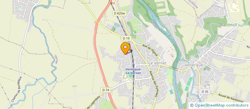 localisation de l'entreprise TAXI LE VERNET  VERNET