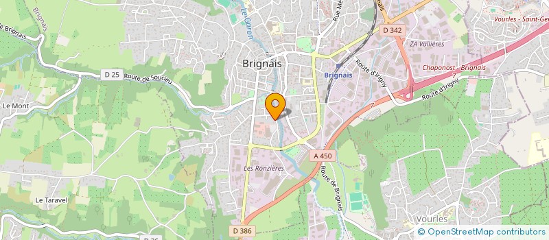 localisation de l'entreprise TAXI LEA  BRIGNAIS