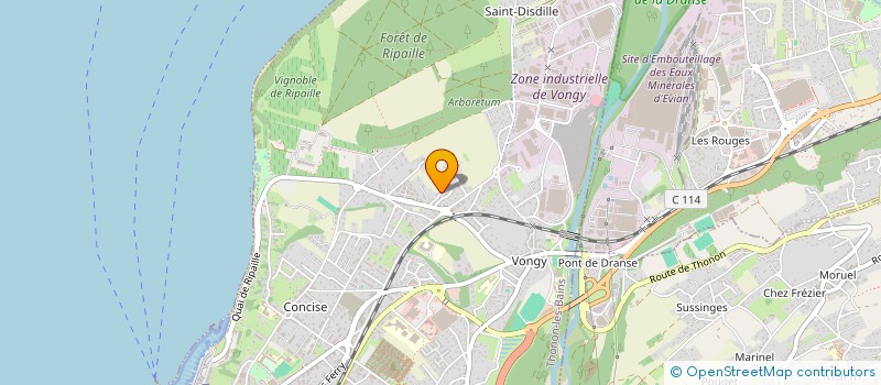 localisation de l'entreprise TAXI LEMANIQUE à THONON-LES-BAINS