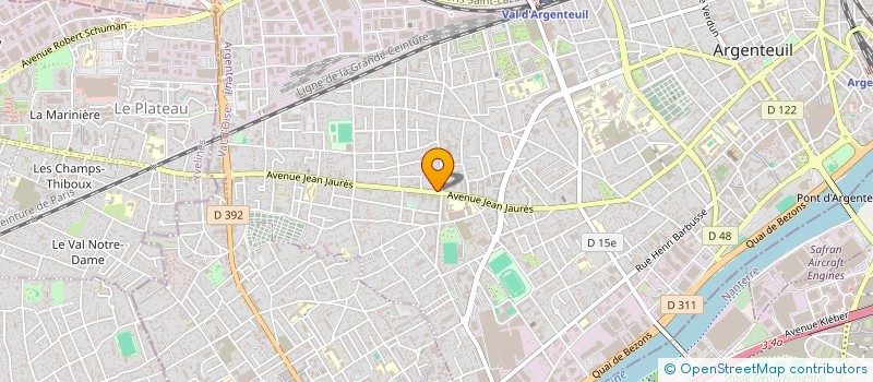 localisation de l'entreprise TAXI LES ANGES  ARGENTEUIL