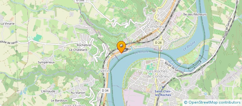 localisation de l'entreprise TAXI LES ROCHES DE CONDRIEU à CONDRIEU