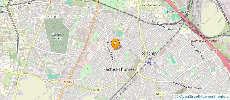 localisation de l'entreprise TAXI LILLE A VOTRE SERVICE à FACHES-THUMESNIL
