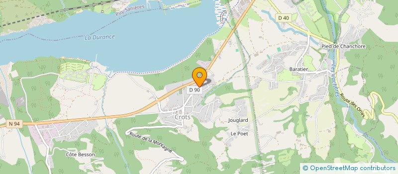 localisation de l'entreprise TAXI LIONEL à CROTS