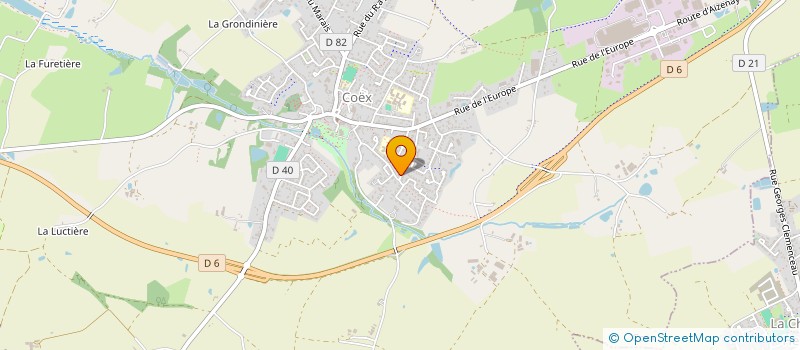 localisation de l'entreprise TAXI LS à LANDEVIEILLE