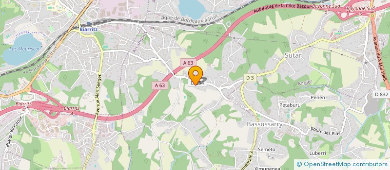 localisation de l'entreprise TAXI LUC  ARCANGUES