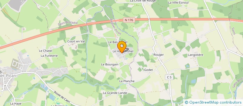 localisation de l'entreprise TAXI LUCAS  BAGUER-PICAN