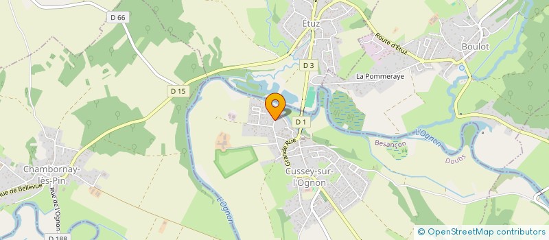 localisation de l'entreprise TAXI LYLY  CUSSEY-SUR-L'OGNON