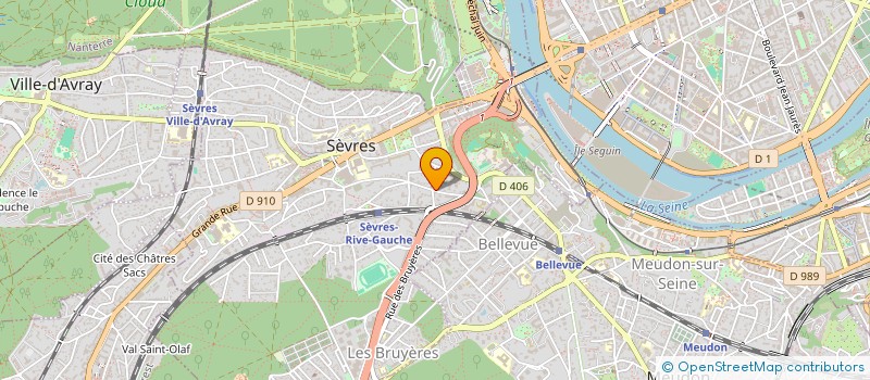 localisation de l'entreprise TAXI M2A à SEVRES