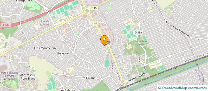 localisation de l'entreprise TAXI MAJ à VILLEPINTE