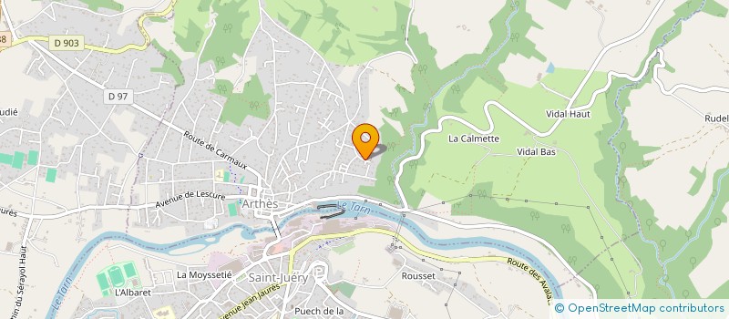 localisation de l'entreprise TAXI MANU  ARTHES