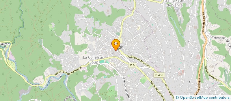 localisation de l'entreprise TAXI MARIO RIZK à LA COLLE-SUR-LOUP