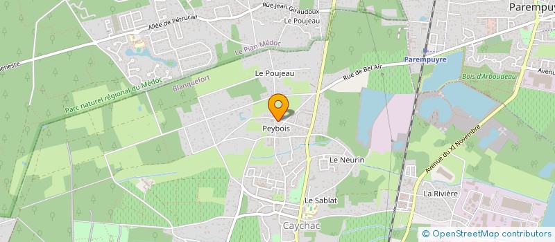 localisation de l'entreprise TAXI MARTIAL à BLANQUEFORT