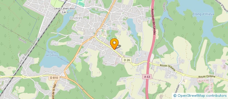 localisation de l'entreprise TAXI MAX SUD OUEST  ONDRES