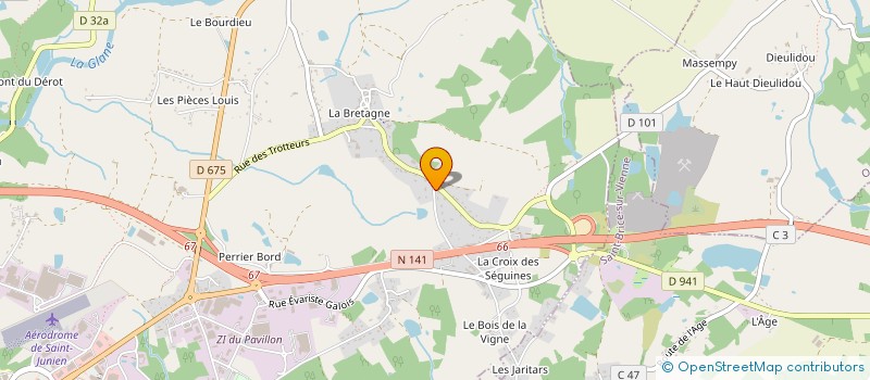 localisation de l'entreprise TAXI MDV à SAINT JUNIEN