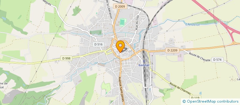 localisation de l'entreprise TAXI MECHIN  GANNAT