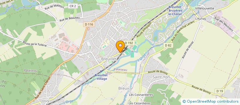 localisation de l'entreprise TAXI MELLITI à BREUILLET