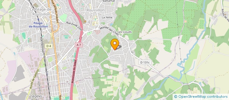 localisation de l'entreprise TAXI MELOULI  ROUSSILLON