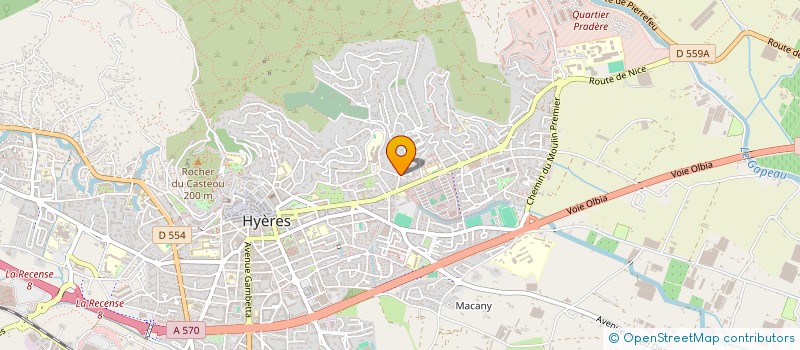 localisation de l'entreprise TAXI MENUT  HYERES