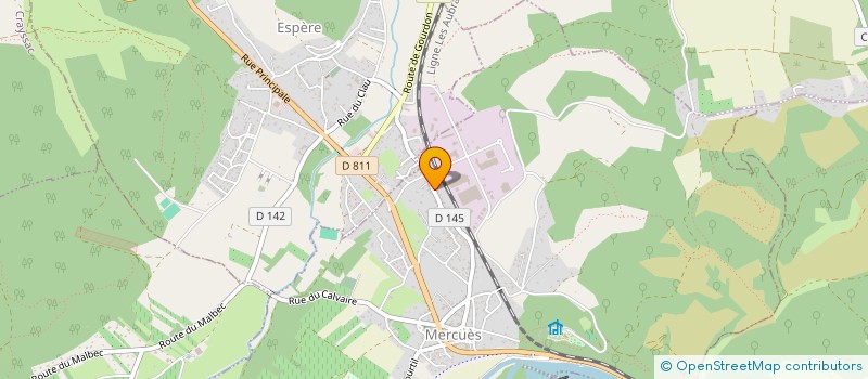 localisation de l'entreprise TAXI MERCURE  MERCUES