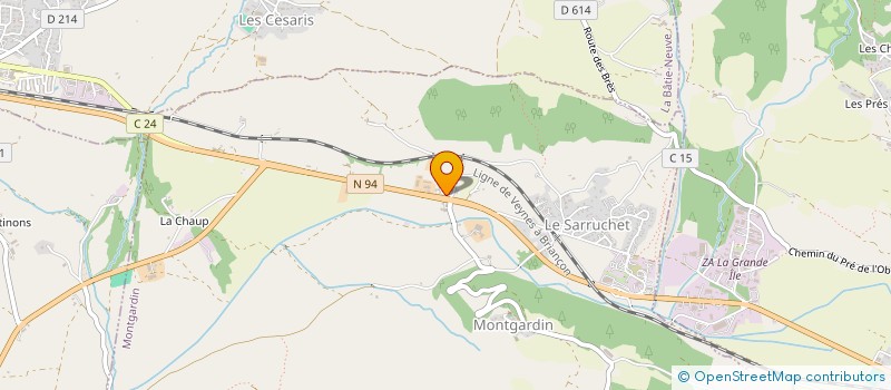 localisation de l'entreprise TAXI MICHEL  MONTGARDIN