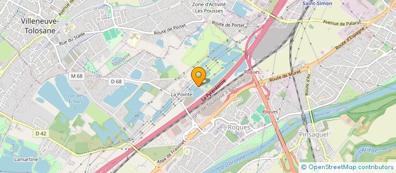 localisation de l'entreprise TAXI MINARD à ROQUES