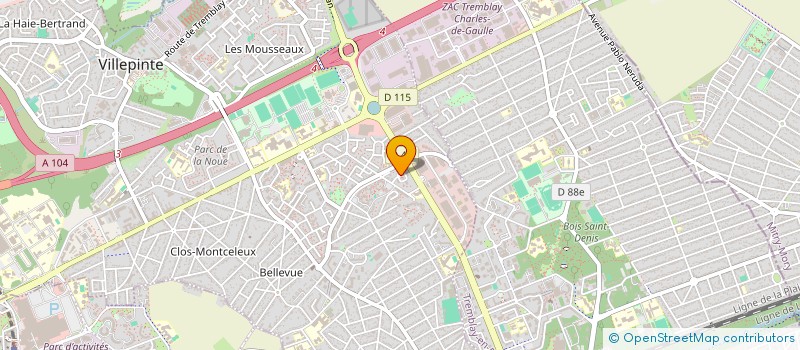 localisation de l'entreprise TAXI MIRA  VILLEPINTE