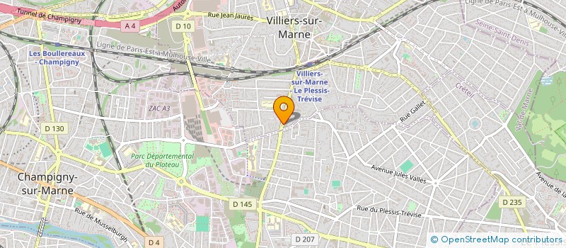 localisation de l'entreprise TAXI MIRACLE  VILLIERS-SUR-MARNE