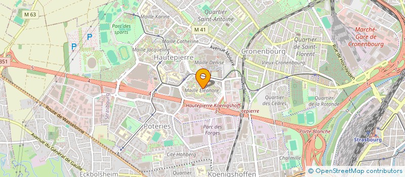localisation de l'entreprise TAXI MK à STRASBOURG