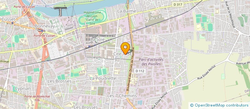 localisation de l'entreprise TAXI MONIR SEMAKDJI  VAULX-EN-VELIN