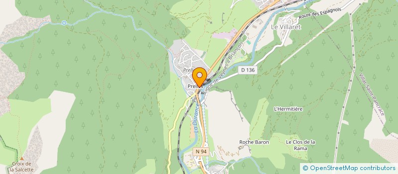 localisation de l'entreprise TAXI MONT THABOR  SAINT-MARTIN-DE-QUEYRIERES