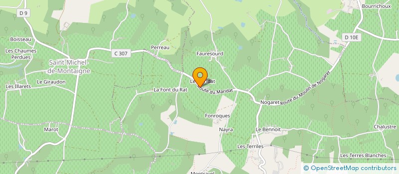 localisation de l'entreprise TAXI MONTCARET  MONTCARET