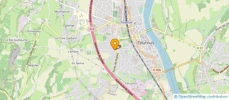 localisation de l'entreprise TAXI MONTMAYEUR à TOURNUS